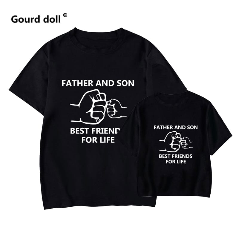Tenues coordonnées Père Fils T-shirt 100% Coton