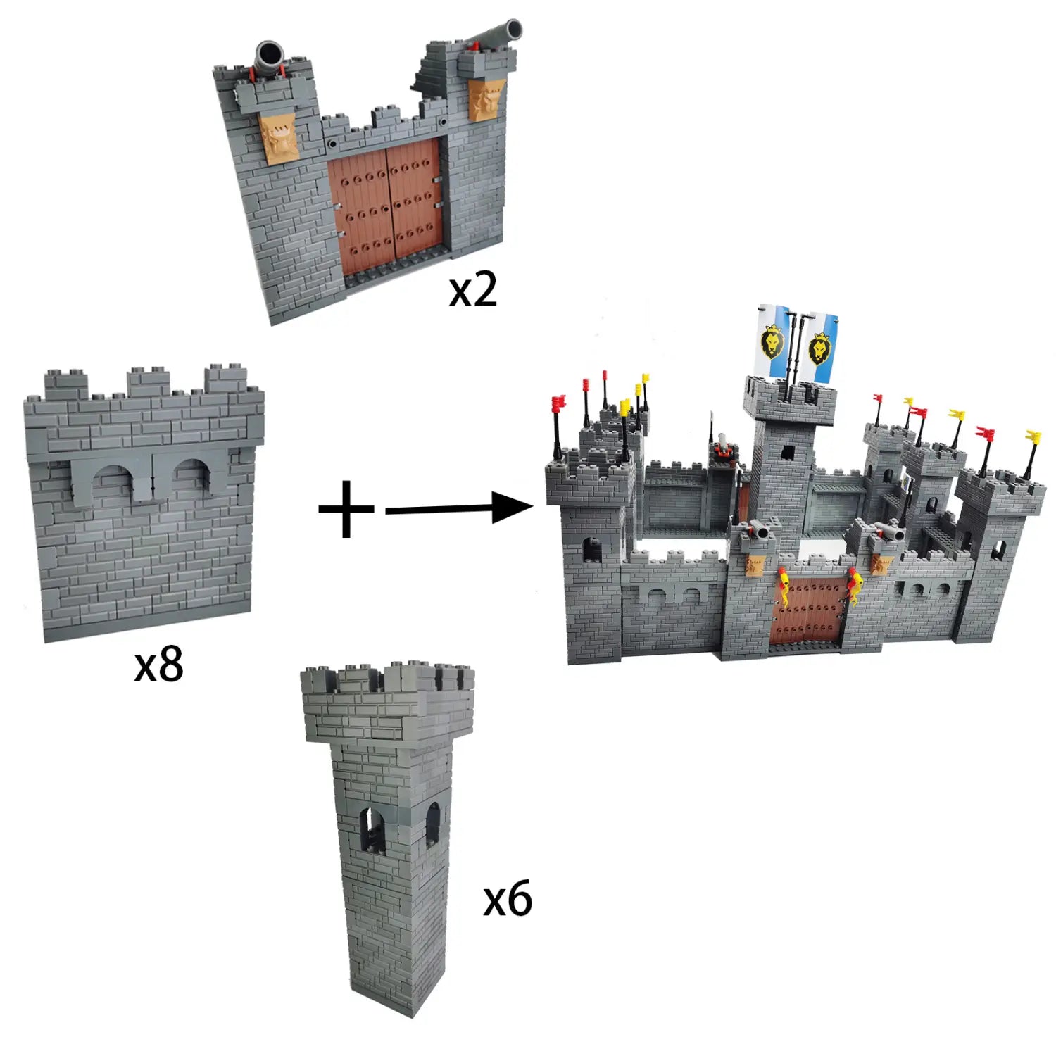 Jeu de construction chevalier médiéval