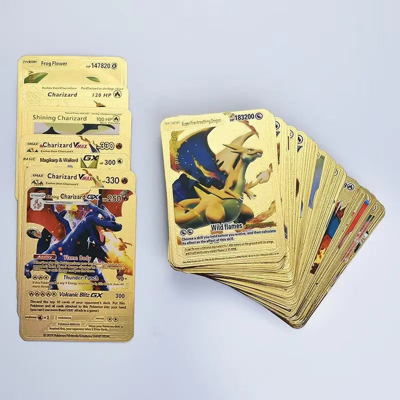 Cartes Pokémon Française Métal Or Argent Vmax