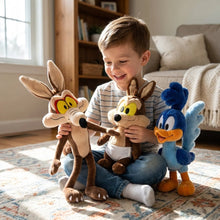 Peluche coyote et oiseau coureur – 40 cm