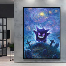 Poster Pikachu Snorlax Van Gogh