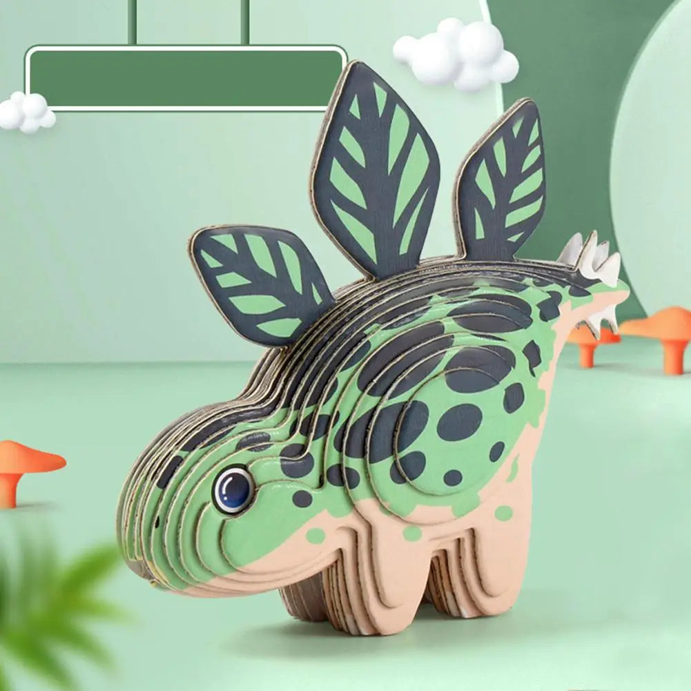 Puzzle en papier 3D dinosaure Montessori