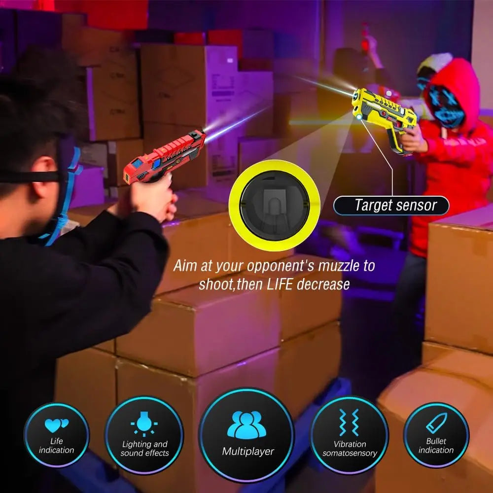 Kit Pistolet laser avec gilets infrarouge pour enfants