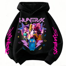 Sweat à capuche enfant à motifs de chasseuses fantastiques