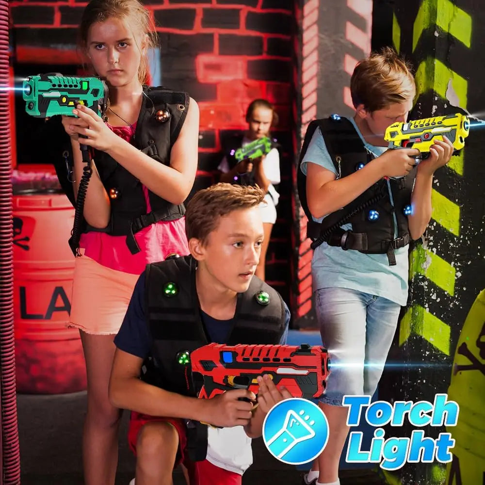 Kit Pistolet laser avec gilets infrarouge pour enfants