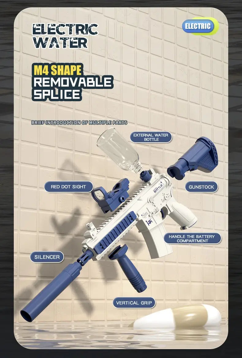 Sniper Pistolet à eau électrique automatique