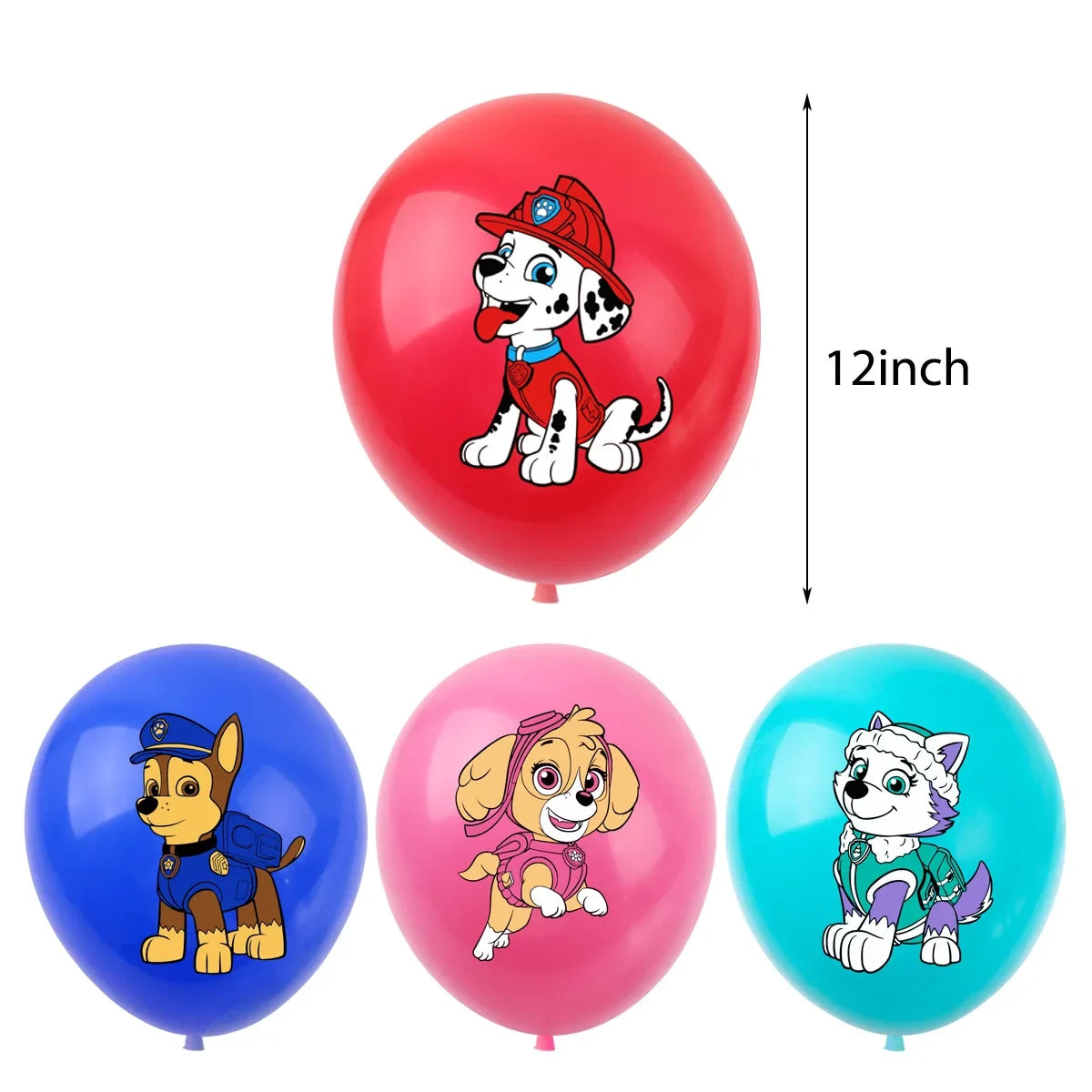 Lot 10 Ballons Pat Patrouille