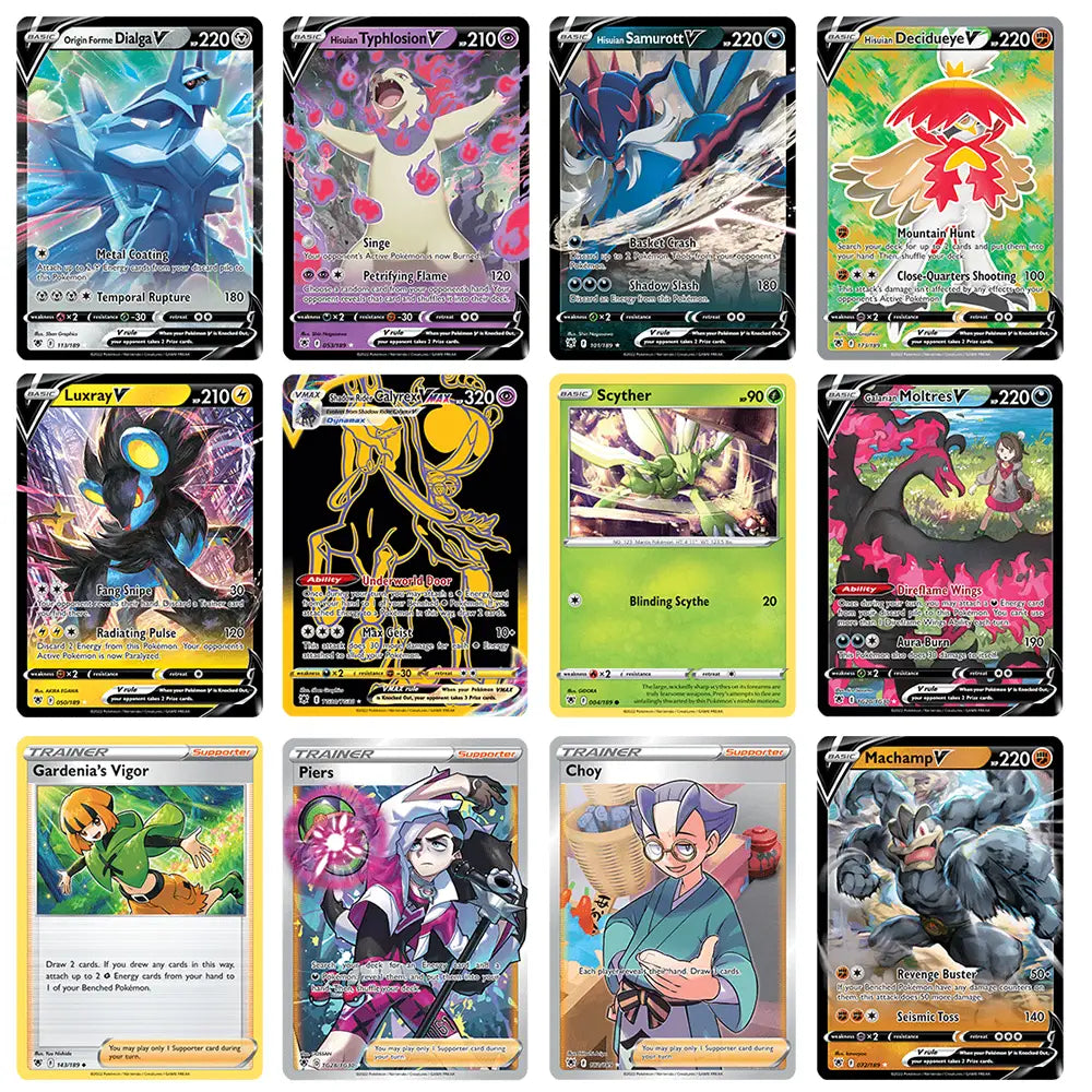 50 Cartes Pokémon Avec Boîte en Métal