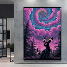 Poster Pikachu Snorlax Van Gogh