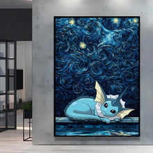 Poster Pikachu Snorlax Van Gogh