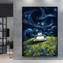 Poster Pikachu Snorlax Van Gogh