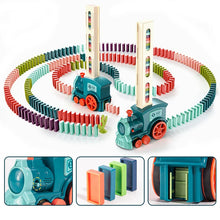 Train électrique poseur de dominos rose – 63 pièces