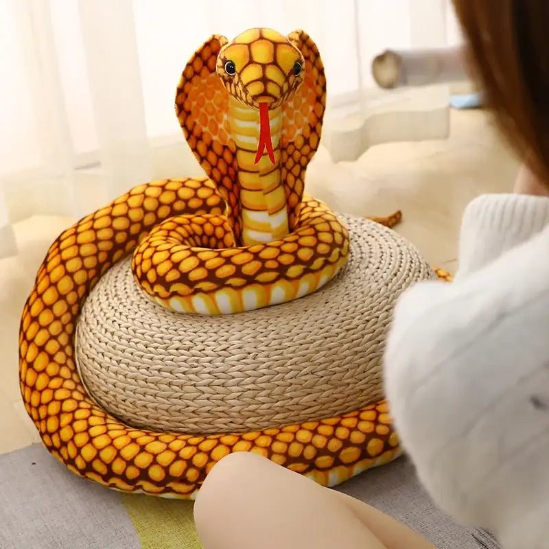 Peluche Serpent Cobra Coloré