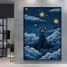 Poster Pikachu Snorlax Van Gogh