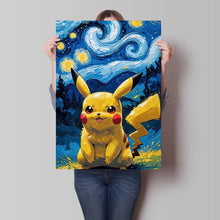 Poster Pikachu Snorlax Van Gogh