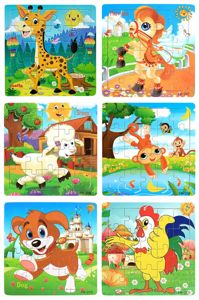 Puzzle 20 pièces en bois pour enfants