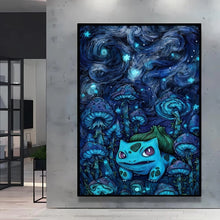 Poster Pikachu Snorlax Van Gogh