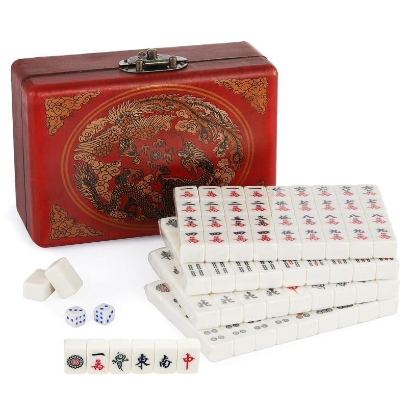 Mahjong chinois numéroté portable