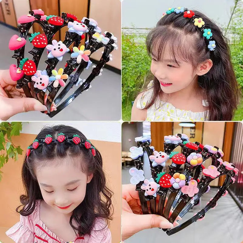 Bandeau de cheveux avec fleurs pour fille