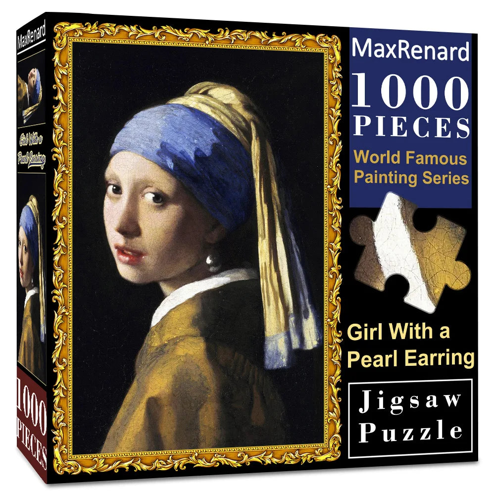 Puzzle 1000 Pièces Tableau La Jeune Fille à la perle