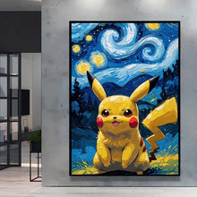 Poster Pikachu Snorlax Van Gogh