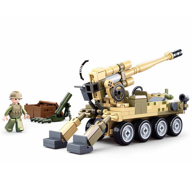 Blocs de construction Tank militaires à roues anti-char