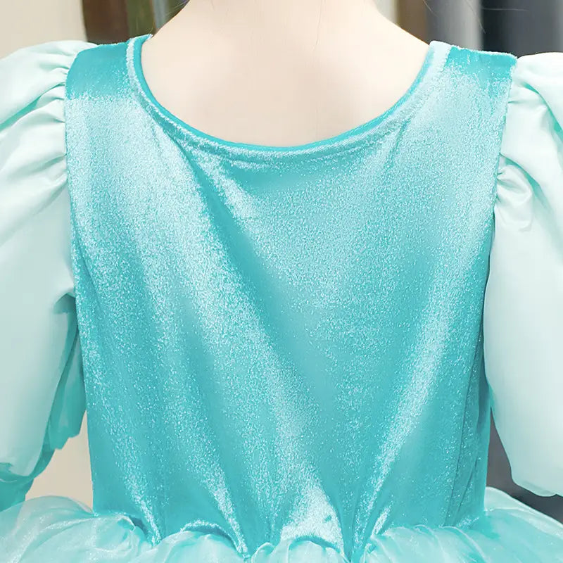 Robe de bal Enfant Princesse Ariel Bleue