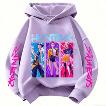 Sweat à capuche enfant à motifs de chasseuses fantastiques