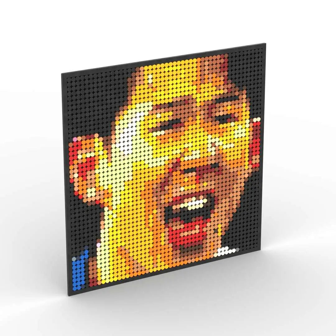 Jeu de construction Tableau Pixel Art Footballeur