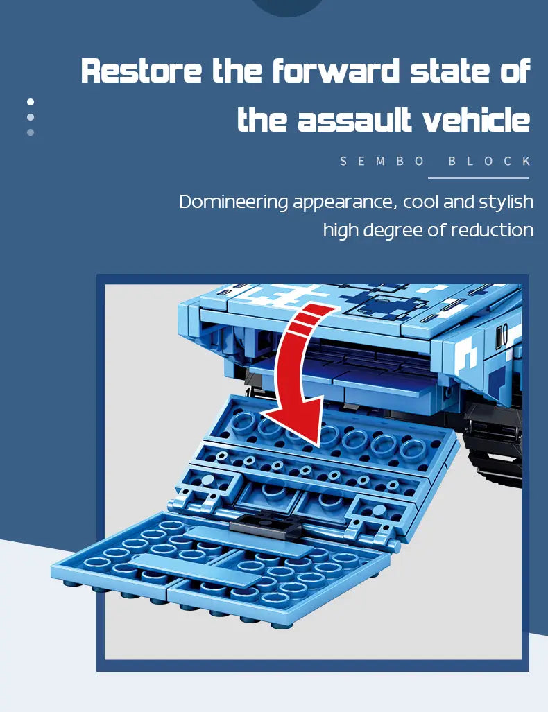 Jouet Lego Tank Série Militaire