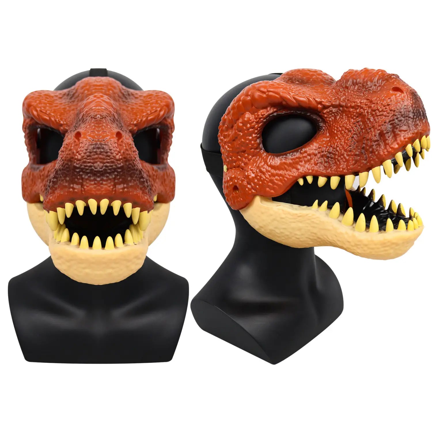 Masque de dinosaure à mâchoire mobile