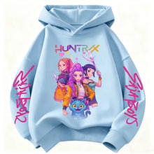 Sweat à capuche enfant à motifs de chasseuses fantastiques