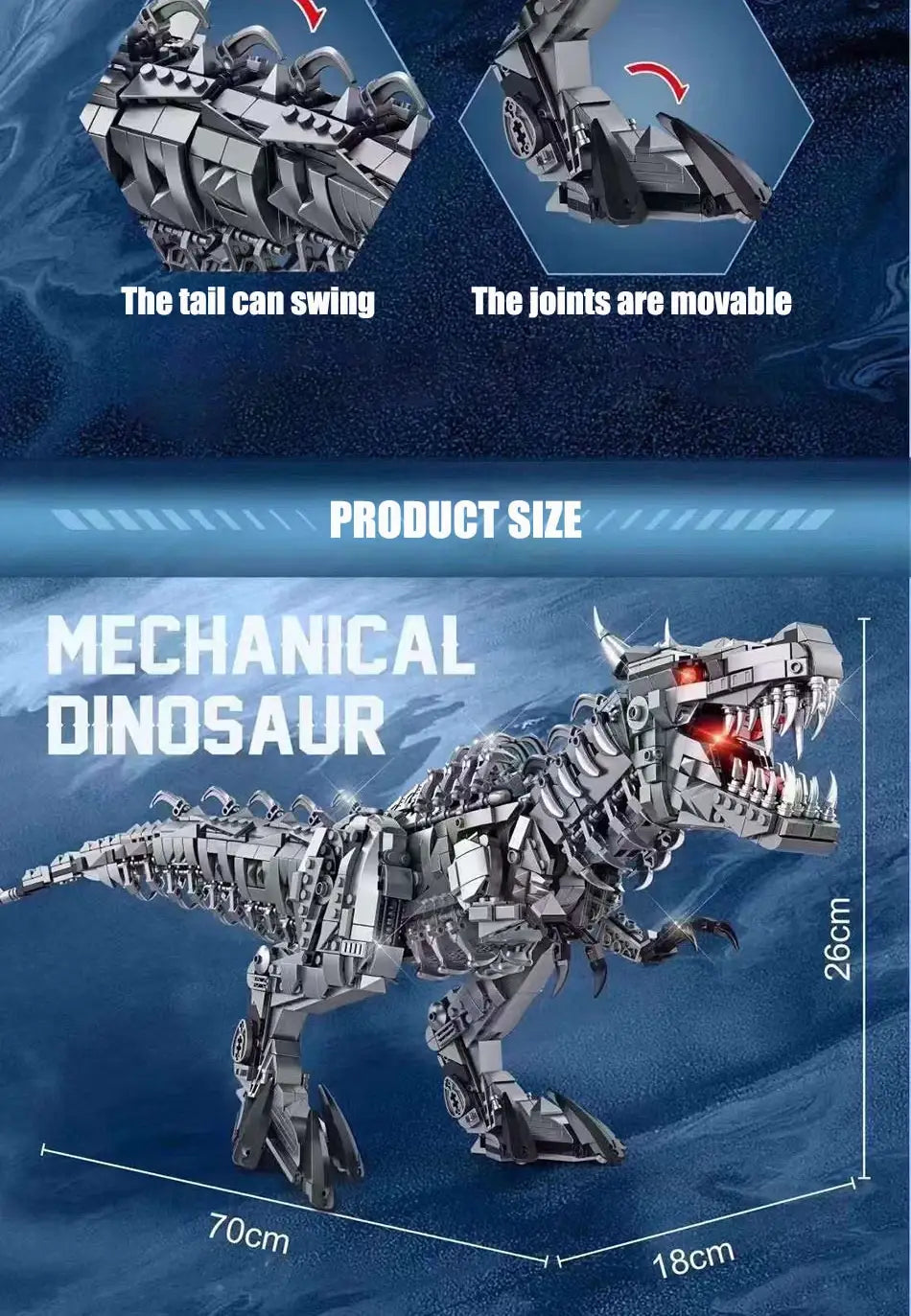 Jouet Dinosaure à construire Lumineux