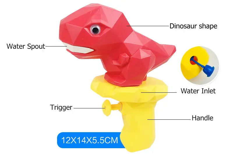 Pistolet Dinosaure pulvérisateur d’eau pour enfants