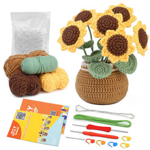 Peluche Crochet Pot de Fleurs