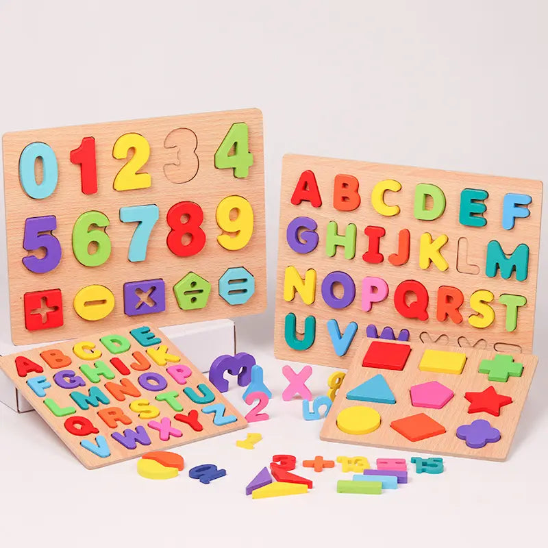 Puzzle 3D en bois Montessori pour enfants