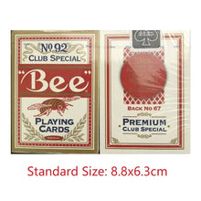 Cartes à jouer bee club spécial en rouge, blanc et or avec illustration dabeau, modèle sélectionné idée cadeau vintage