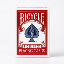 Dos de cartes à jouer rouges et blanches modèle sélectionné bicycle rider avec épée bleue idée cadeau collection anciens