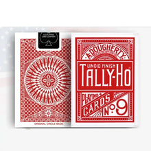 Dos des cartes à jouer anciennes modèle sélectionné rouge et blanc avec motifs géométriques finition linoid idée cadeau