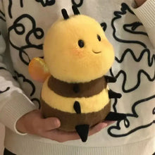 Peluche abeille kawaii 20 cm en peluche douce jaune et marron avec antennes noires et ailes