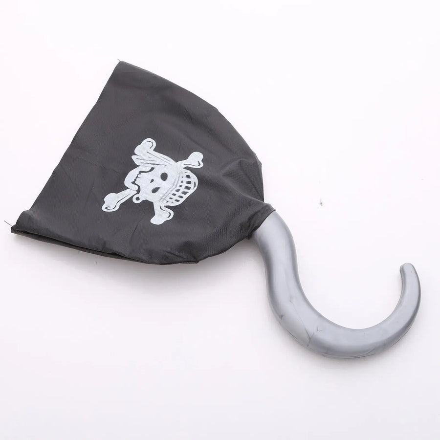 Set De 7 Accesorios De Pirata Para Niños | Daga, Gancho, Parche, Mapa, Telescopio, Brújula Y Medallón | Halloween Y Fiestas