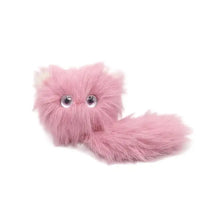 Jouet intelligent mignon compagnon en peluche rose avec grands yeux brillants et queue longue batterie lithium rechargeable