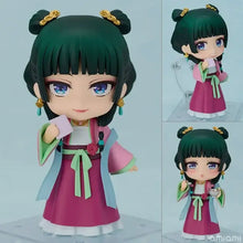 Figurine apothicaire de palais 10 cm chibi fille cheveux vert foncé tenue traditionnelle chinoise trois modèles proposés