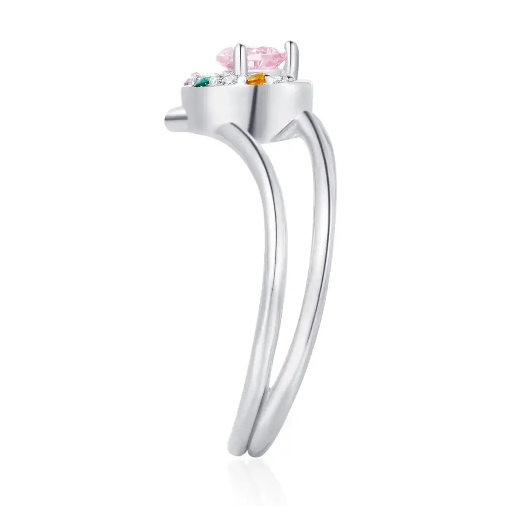 Bague Argent 925 Lune Diamant Sailor Moon - Enjouet