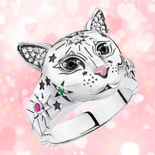 Bague Argent Chat Magic - Enjouet
