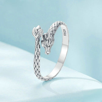 Bague argent Réglable Dragon - Enjouet