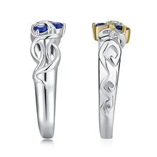 Bague Argent Zelda TOTK Zora Sapphire - Enjouet