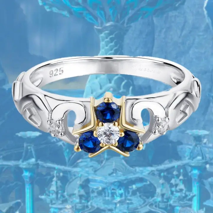 Zelda Zora Sapphire Legend Of Zelda Wedding Ring Zelda TOTK Zora