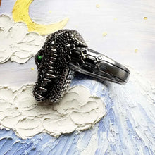 Bague Tête Crocodile Argent - Enjouet