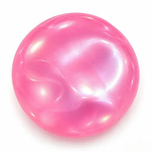 Balle anti-stress squishy nacrée rose translucide avec finition irisée à malaxer pour détente et gestion du stress
